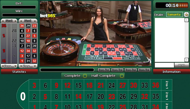 Das Rouletterad von Bet365 Casino