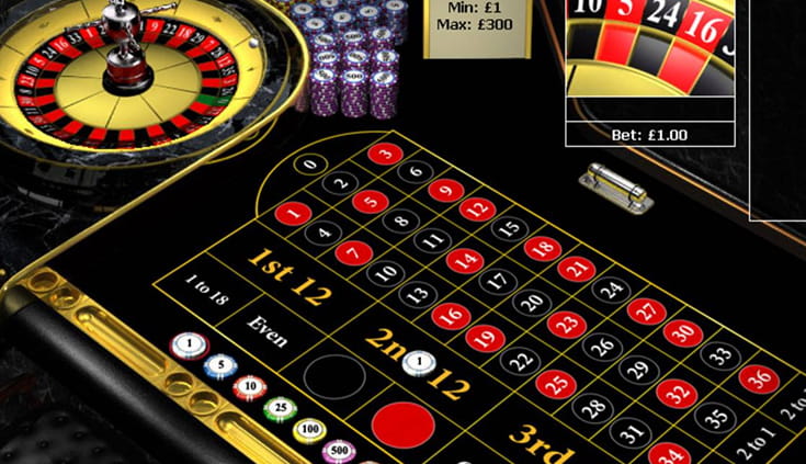 Das Layout der Eurogrand Roulette Tische