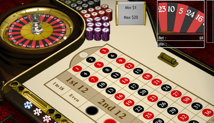 Das Roulette Rad bei Mansion Casino