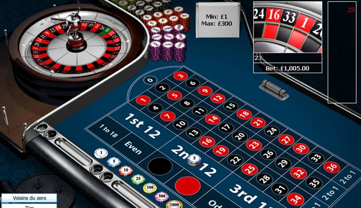 Das Roulette Tisch Layout bei William Hill