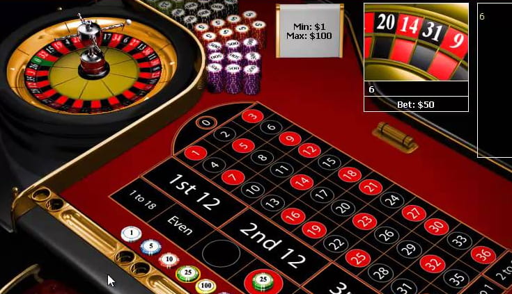 Der Roulette Tisch beim MansionCasino